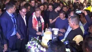 Himanta Biswa Sarma Birthday: Assam CM Turns 54, Celebrates His Special Day With Supporters and Well-Wishers in Guwahati (See Pics)